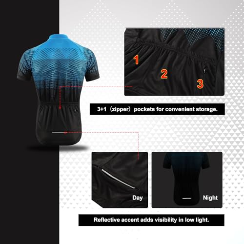 Men's Short Sleeve Cycling Jersey by BERGRISAR
