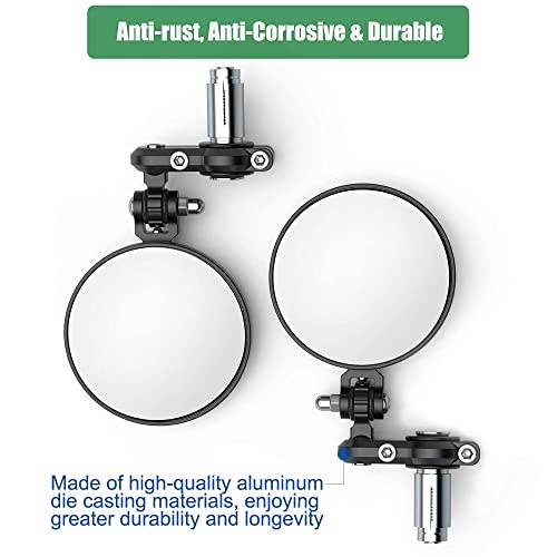 PACEARTH Aluminum Bar End Bike Mirror