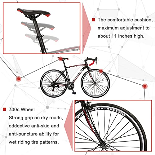 PanAme 26" Road Bike with Shimano Shifter
