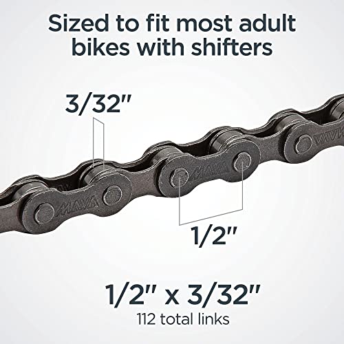 Schwinn Bike Chain Fits Multi-Speed Bikes, 1/2 inch x 3/32 inch