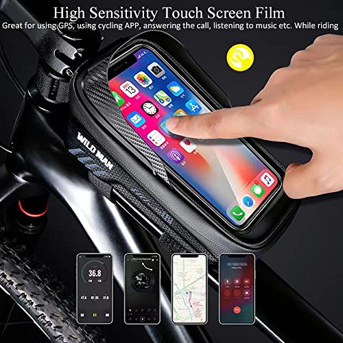 WILD MAN Bike Bag: Waterproof Phone Holder for Bikes
