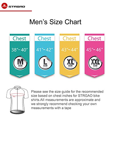 Strgao Men's Orange Cycling Jersey (Short Sleeve)