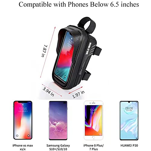WILD MAN Bike Bag: Waterproof Phone Holder for Bikes