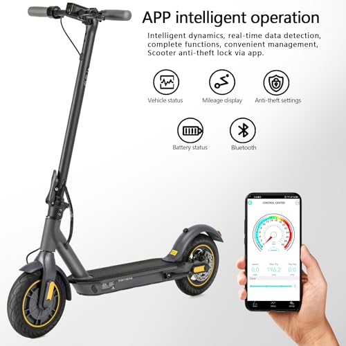 AVPLUS Electric KickScooter, 500W Motor, 10" Tires, Speed 19-22 Mph, 18-22 Miles Range