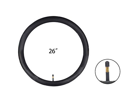 FANSPRO 2 Pack of 26 Inch Bike Tube 26x1.75 26x1.95 26x2.10 26x2.125 Heavy Duty Bicycle Tube with 2 Tire Levers,48mm Schrader Valve Premium Quality Butyl Inner Tube