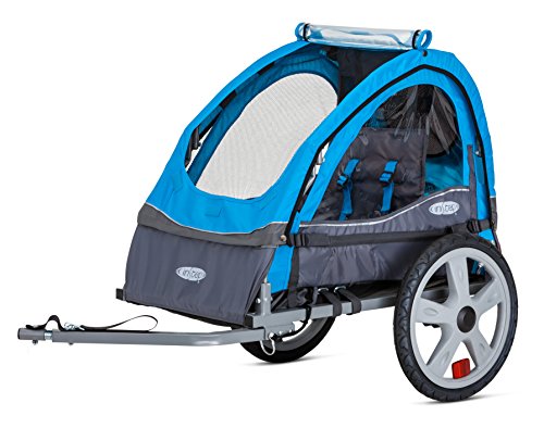 Double Seat Bike Trailer for Kids, Blue