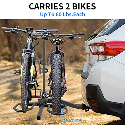 Wobble-Free Smart Tilting Hitch Bike Rack