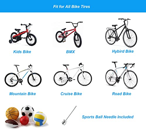 Portable Bike Pump with High Pressure Valves