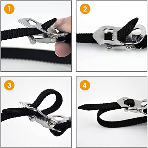 YBEKI Bike Pedals with Clips and Straps, for Exercise Bike, Spin Bike and Outdoor Bicycles, 9/16-Inch Spindle Resin/Alloy Bicycle Pedals, Half Year Warranty (Black)