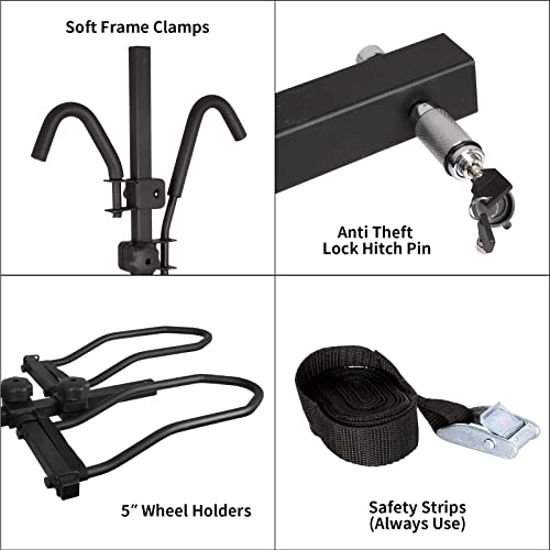 Wobble-Free Smart Tilting Hitch Bike Rack