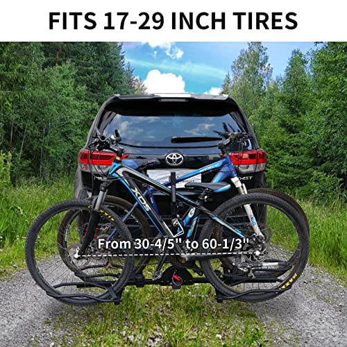 Wobble-Free Smart Tilting Hitch Bike Rack