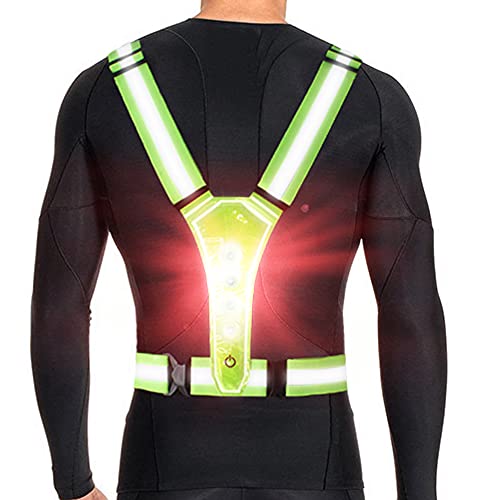 LED Reflective Cycling Vest for Night Safety