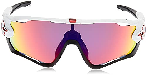 Oakley Jawbreaker Sunglasses, Prizm Road, Polished White/Black