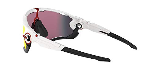 Oakley Jawbreaker Sunglasses, Prizm Road, Polished White/Black
