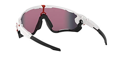Oakley Jawbreaker Sunglasses, Prizm Road, Polished White/Black