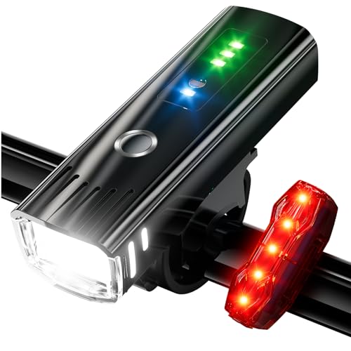 USB Rechargeable 3000 Lumens Bike Light Set