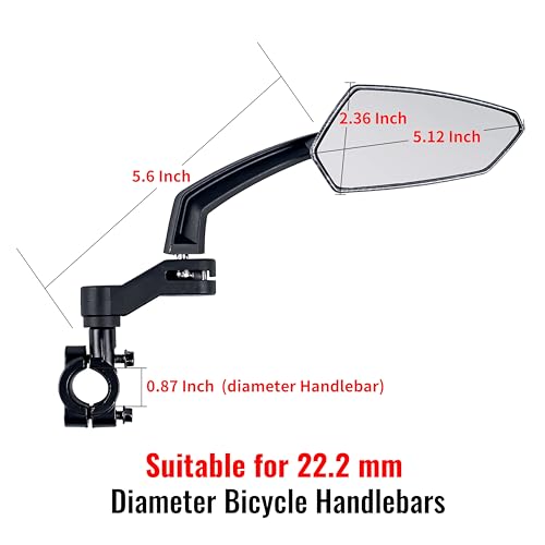 Nightfire Bike Mirrors - 360° Rotatable, Safe & Universal