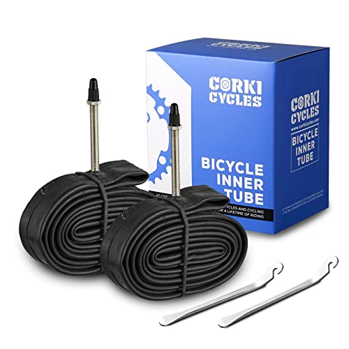 Corki Cycles Road Bike Inner Tubes 700 x 35C-43C Presta Valve 48mm 2 Pack