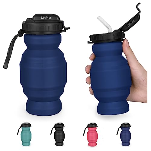 Collapsible Leak-Proof Silicone Water Bottle - 11oz
