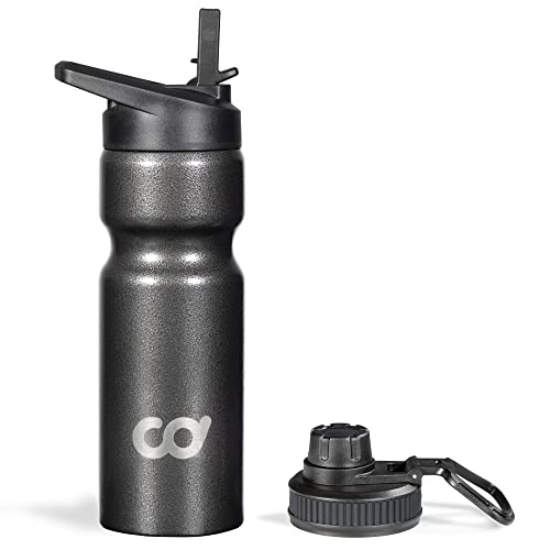 Stainless Steel Cycling Water Bottle - Double Wall Vacuum Insulated