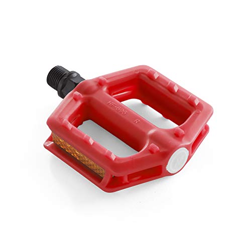 Red Kids Bike Pedals with 1/2 Spindle