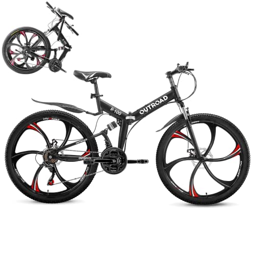 Folding 26 Inch Dual Suspension Mountain Bike