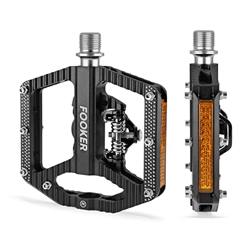 FOOKER Mountain Bike Pedals with Reflectors