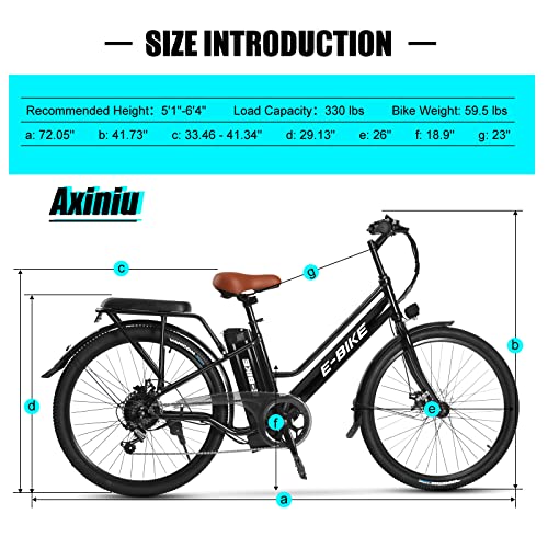 Axiniu Electric Commuter Bike 750W 20-32MPH
