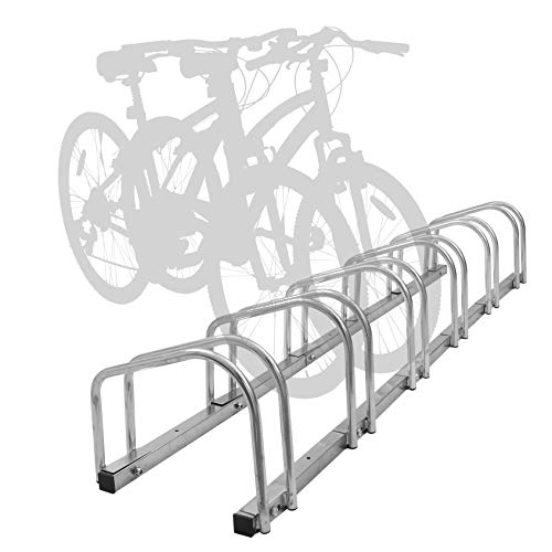 Adjustable Bike Rack for Garage Storage - Silver
