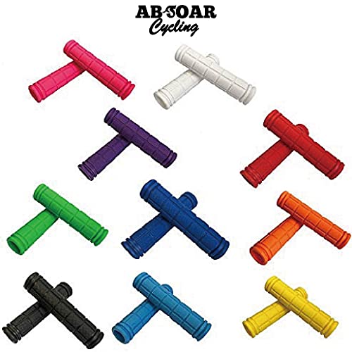 ABSOAR Cycling Bike Bar Grips Non-Slip Rubber Black Bicycle Handlebar Grips for Kids Adult Girls Boys Scooter Mountain Road Urban City Bike MTB BMX