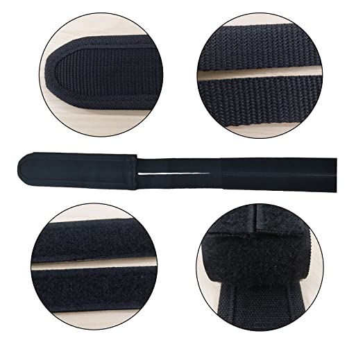 Adjustable Anti-Slip Bike Pedal Straps - Black