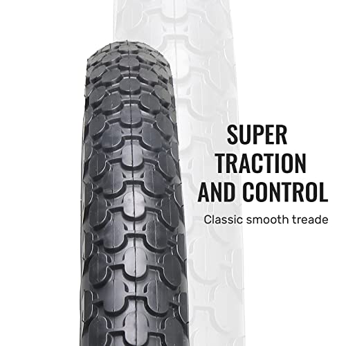 MOHEGIA Bike Tire,26" x 2.125" Folding Beach Cruiser Bicycle Replacement Tires/White Side Wall