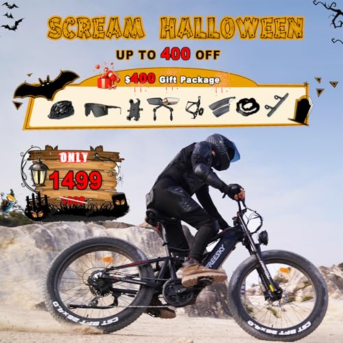 FREESKY Electric Bike 1000W 48V 20Ah 26" Fat Tire