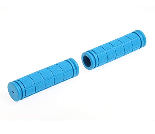 Platt Kids Bicycle Handle Bar Grips 2 Pairs Colorful Rubber Mushroom Grips with Ribbons Streamers for Balance Bikes, Scooters, and Childrens BMX Bicycle Handlebars