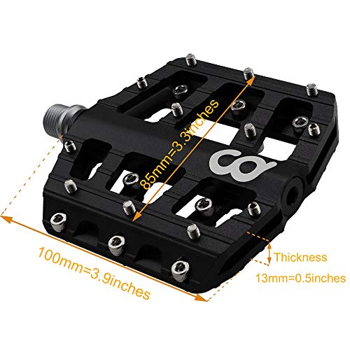 Aluminum Flat Pedals for Mountain and BMX Bikes