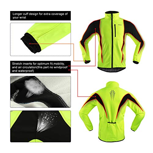 ARSUXEO Thermal Cycling Jacket - Green (L)