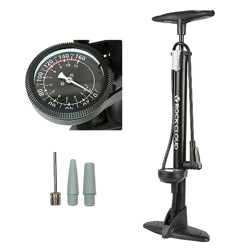 Floor Bike Pump with Dual Valve and Gauge