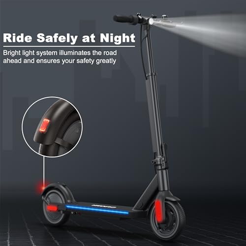 Electric Scooter: 350W Motor, 20mi Range, 15.5mph