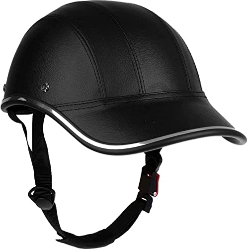 Adjustable Adult Bike Helmet - Leather ABS Safety