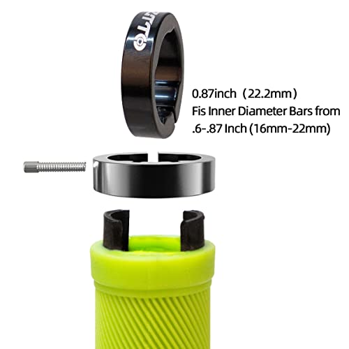 ZTTO Bike Handlebar Grips, Single Lock on Bicycle Handle Bar, for BMX, Mountain, MTB, Beach Cruiser, Scooter, Folding Bike, Soft Non-Slip-Rubber Hand Grip