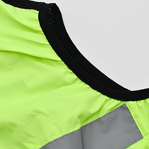 Men's High-Vis Cycling Wind Vest, XL Green