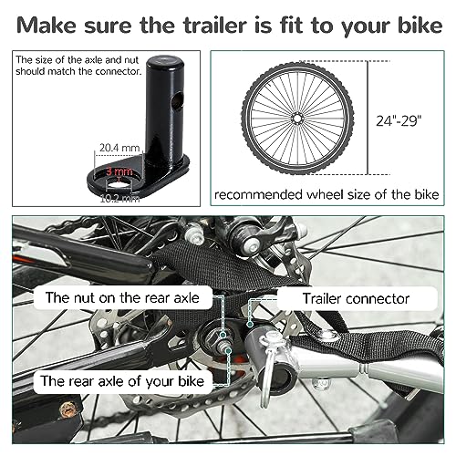 Double Kids Bike Trailer with Swivel Wheel