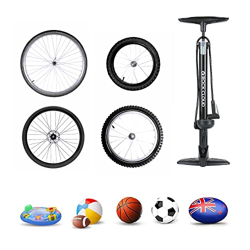 Floor Bike Pump with Dual Valve and Gauge