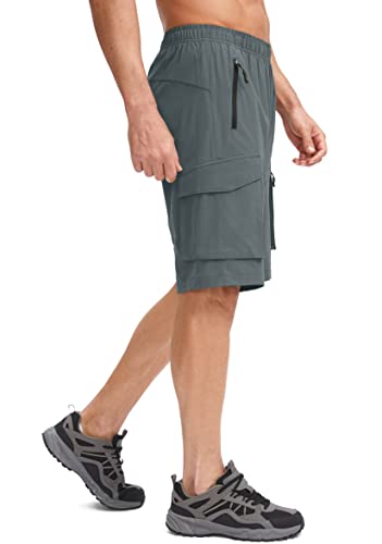 Padded MTB Shorts with Zipper Pockets for Men