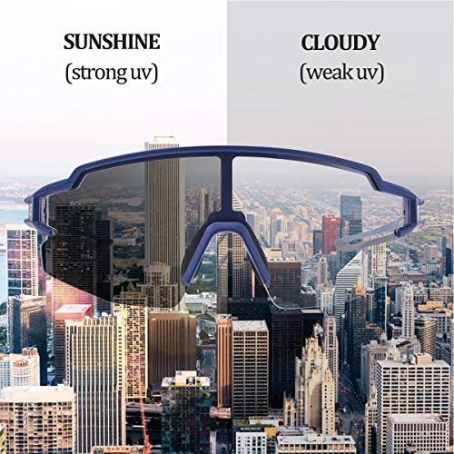 ROCKBROS Photochromic Sports Sunglasses for Men Women Cycling UV Protection
