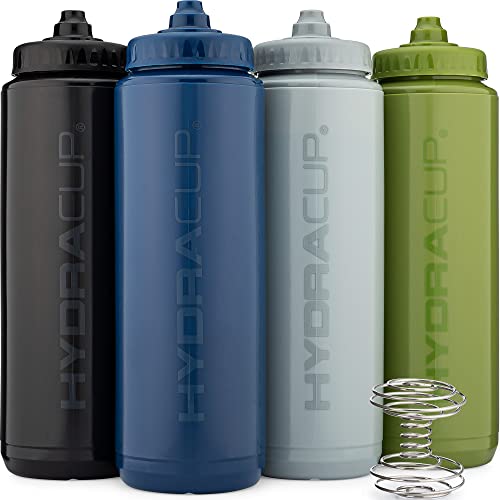 4-Pack 32oz Hydra Squeeze Water Bottles - BPA-Free