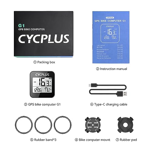 CYCPLUS Wireless GPS Bike Computer with Backlight