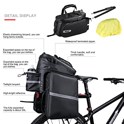 Bicycle Trunk Bag with Shoulder Strap