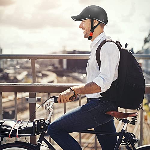 Adjustable Adult Bike Helmet - Leather ABS Safety
