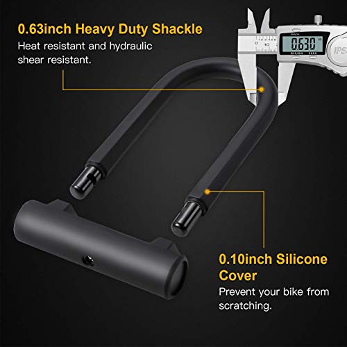 UBULLOX Heavy Duty Bike U Lock and Cable